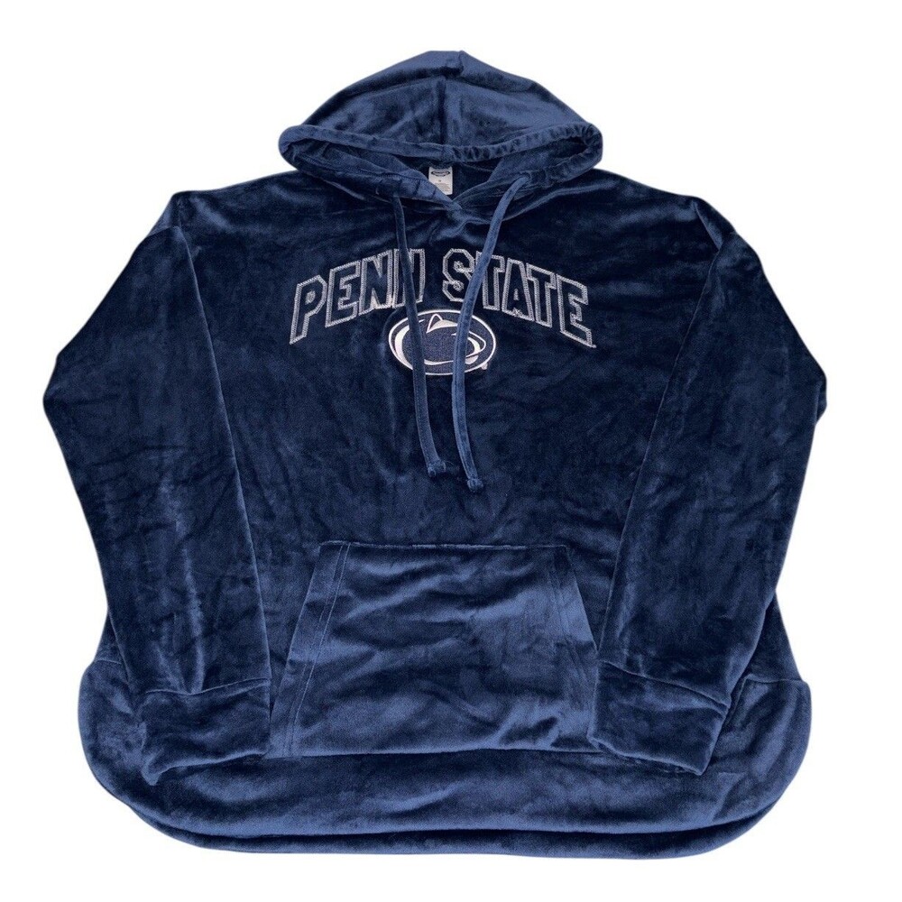 Penn State Hoodie Sweatshirt Women's Medium Nittany Lions PSU Velour Soft Comfy